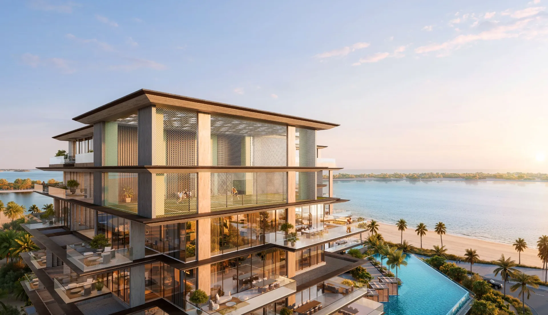 Omoria Private Residences, Dubai Islands — developer exterior rendering
