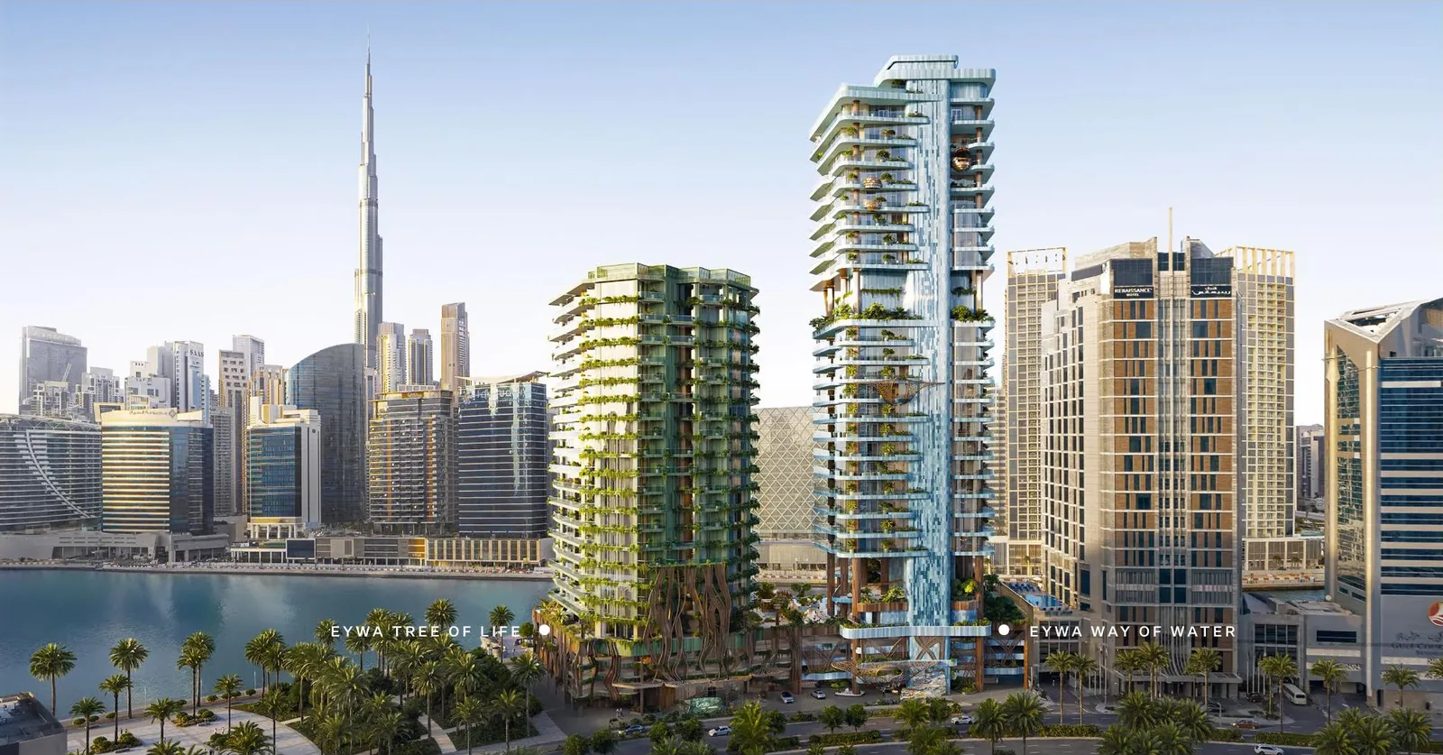 Canal-front location — EYWA developer visual