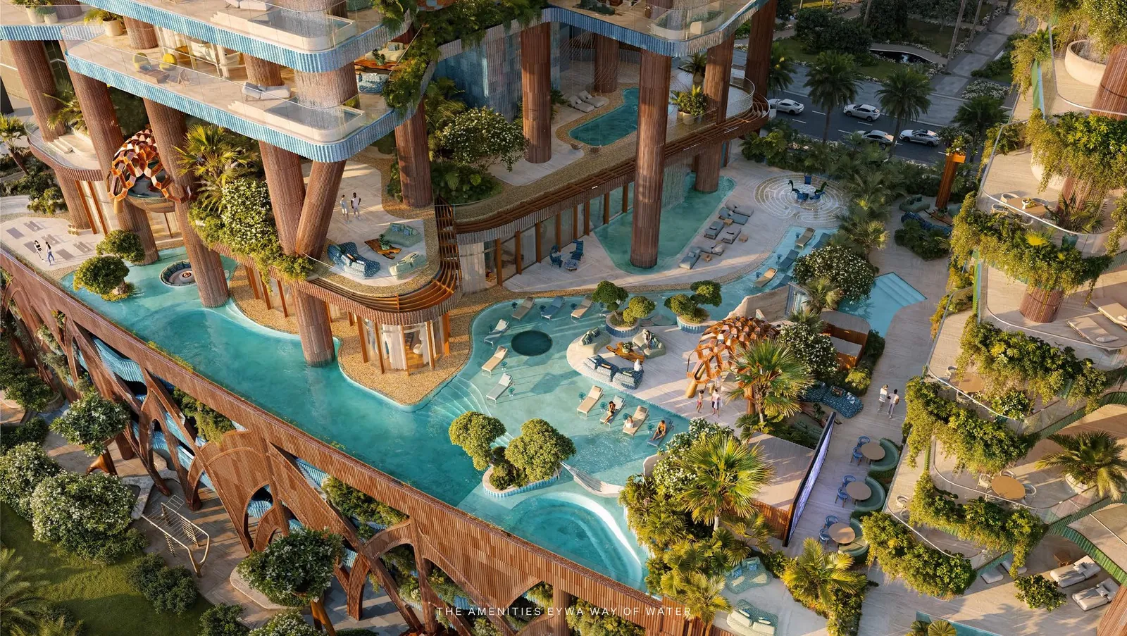 Pool terraces — EYWA developer visual