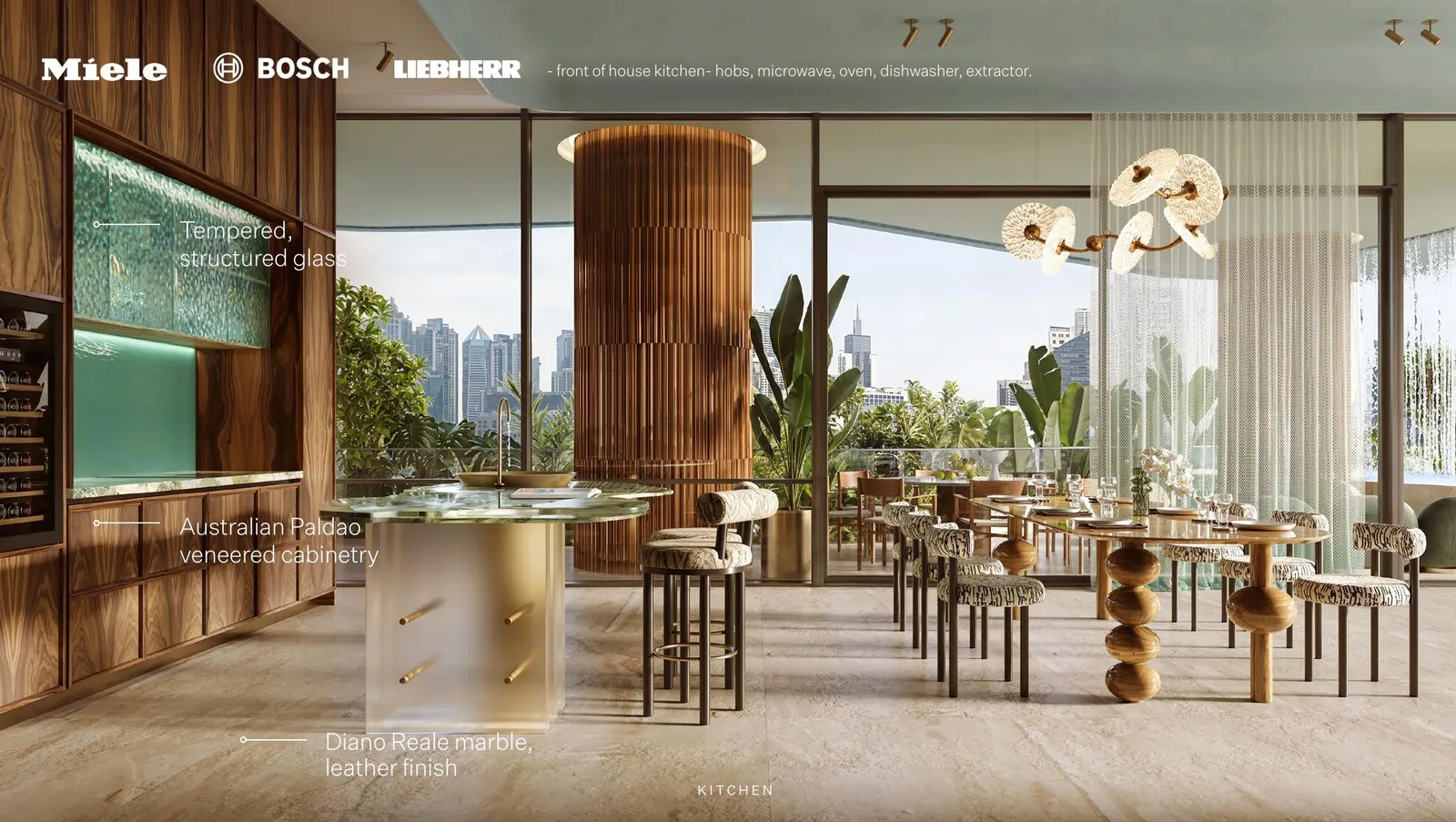 Kitchen and dining — EYWA developer rendering